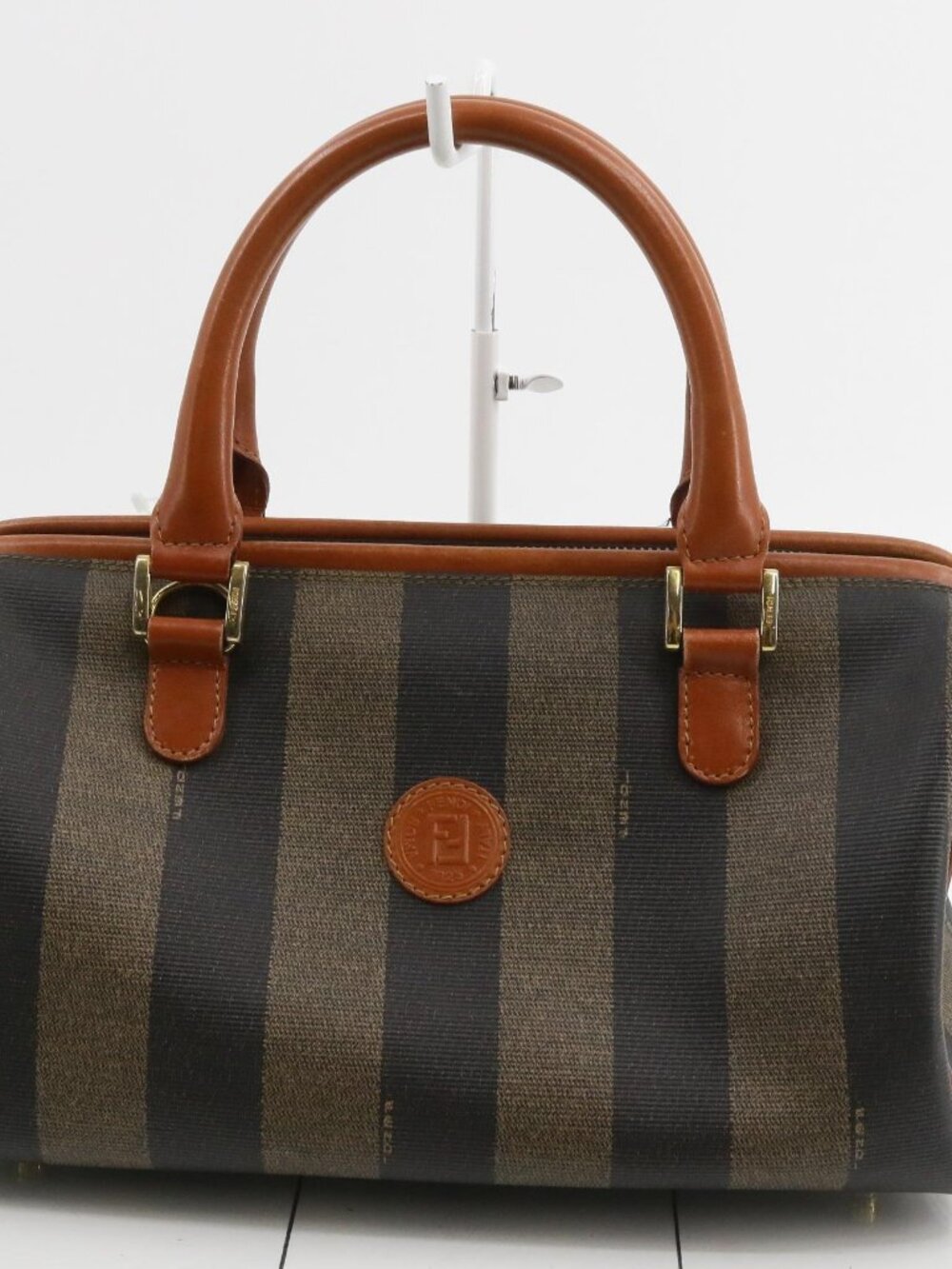 Fendi Mini Boston Pecan Handbag